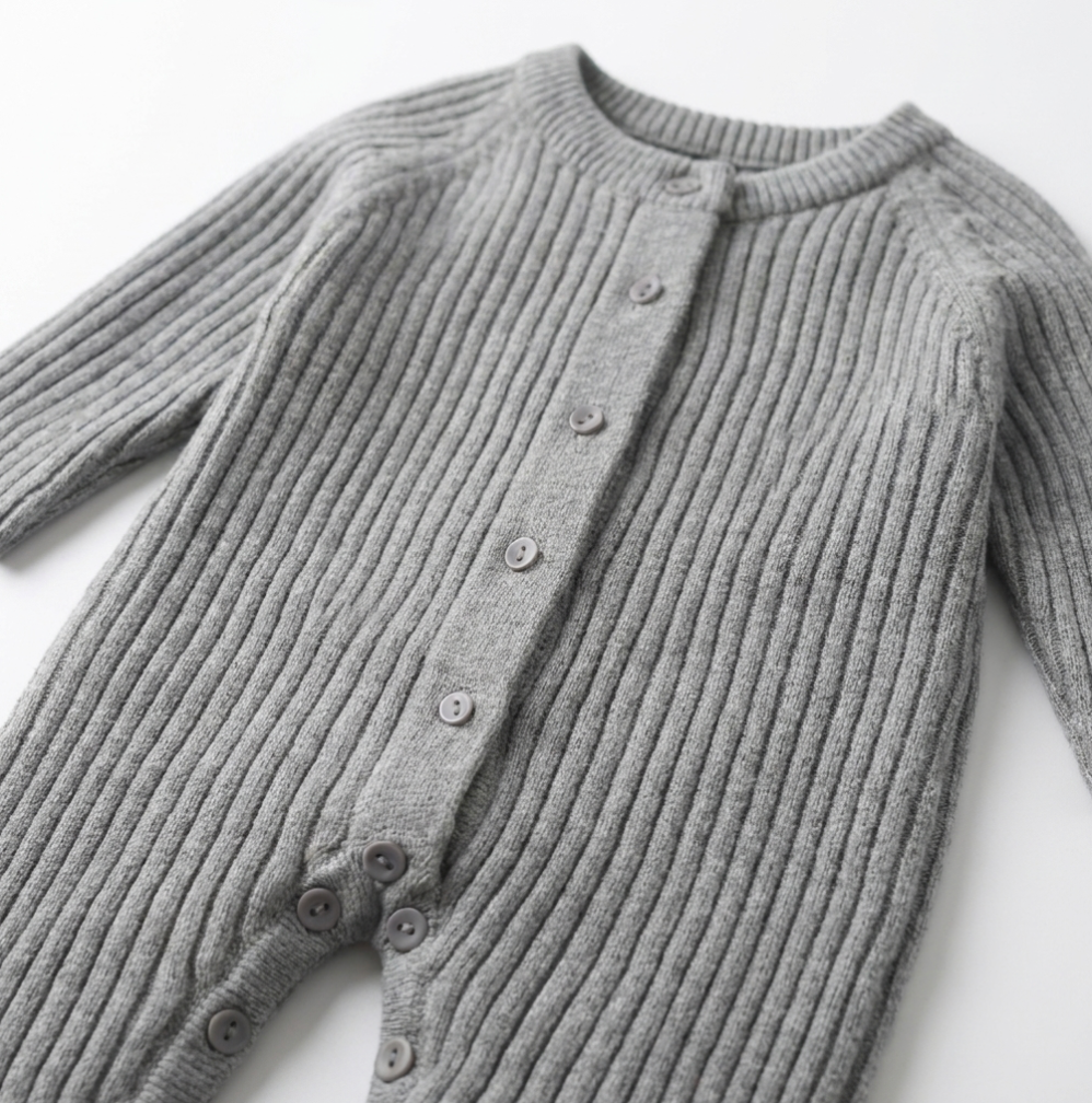 Dove Ribbed Knit Jumpsuit